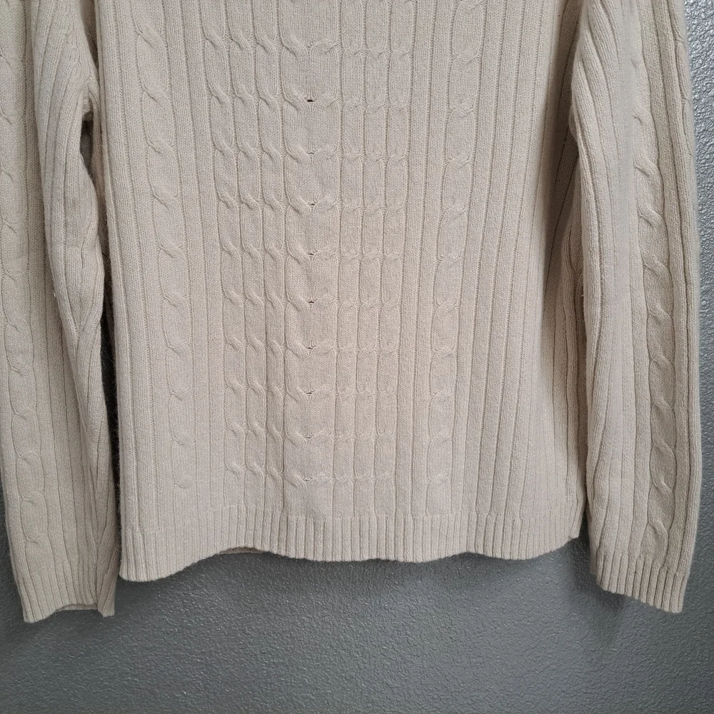 Karen Scott Silk/Rabbit Hair Pullover Sweater Size L